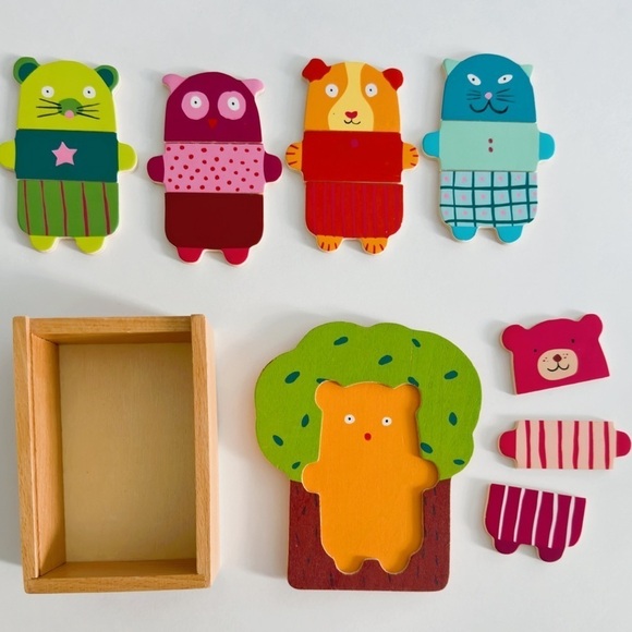 Djeco - Wooden Mix 'n Match Animal Puzzles - Picture 13 of 13